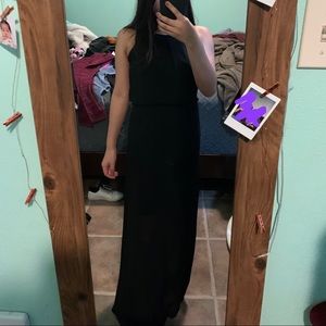 Halter black dress